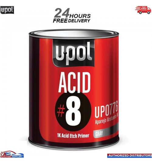 U-POL ACID 8 SELF ETCH 1K PRIMER GREY 1LTR - FREE NEXT DAY DELIVERY